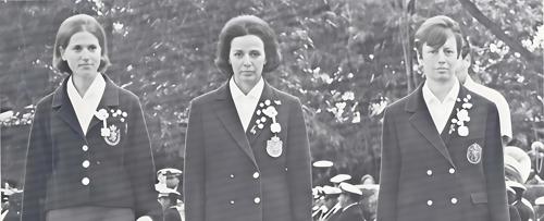 Miss Teresa Bagaria, Mrs. Mercedes de Artiach, Mrs. Emma de Garcia Ogara